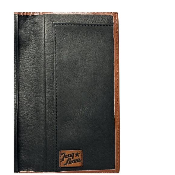 Tony Lama Rodeo Wallet RFID Genuine Leather Western Aztec Bifold NEW IN BOX - Picture 8 of 8